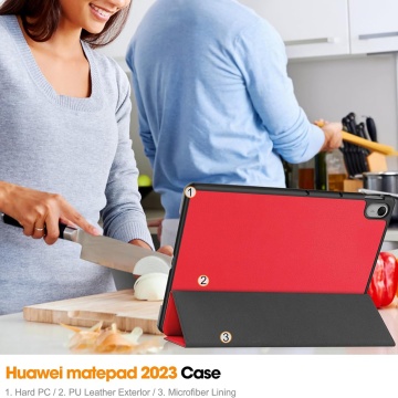 Husa Huawei MatePad 11.5", Rosu - Img 4