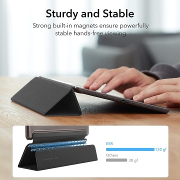Husa iPad 7 10.2" (2019) ESR Ascend Trifold - Negru - Img 5