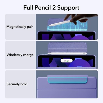 Husa iPad Air 11 (2024) ESR Rebound Hybrid - Gri - Img 2