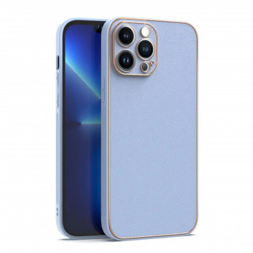 Husa Iphone 12 Pro Max din piele ecologica Albastra - Img 1
