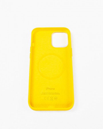 Husa Iphone 12 Pro Max din silicon Galben MagSafe - Img 5