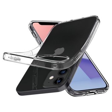 Husa iPhone 12 Spigen Liquid Crystal - Transparenta - Img 7