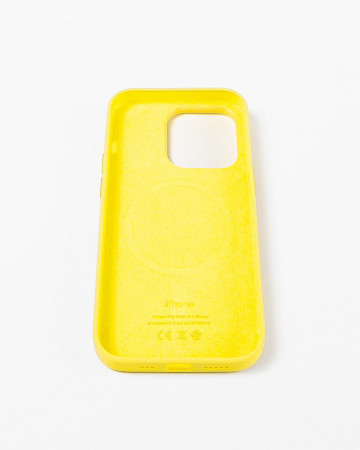 Husa Iphone 14 Pro din silicon Galben MagSafe - Img 5