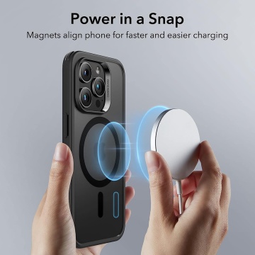 Husa Iphone 14 Pro ESR - Classic Hybrid HaloLock, Frosted Black - Img 3
