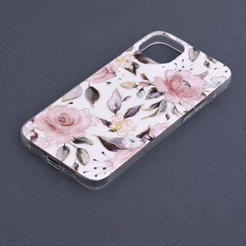 Husa Iphone 14 Pro Techsuit - Marble Series, Chloe White - Img 3