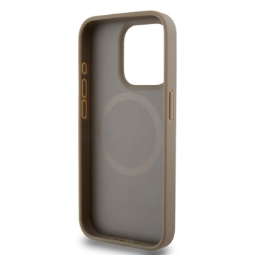 Husa iPhone 15 Pro - DKNY Leather Printed Pattern Metal Logo MagSafe (DKHMP15LPSOSPW) - Brown - Img 4