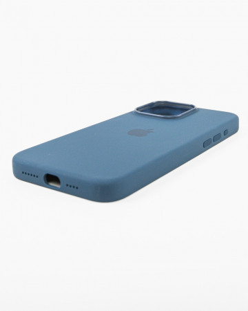 Husa Iphone 15 Pro Max din silicon Navy Blue MagSafe - Img 2