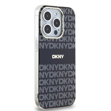Husa iPhone 15 Pro Max - DKNY IML Mono & Stripe MagSafe (DKHMP15XHRHSEK) - Black - Img 5