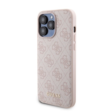 Husa iPhone 15 Pro Max Guess Hardcase Powerbank MagSafe GUBPM5P15X4GEMGP - Roz - Img 5