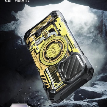 Husa iPhone 15 Pro Max Supcase Unicorn Beetle XT MagSafe - Yellow Circuit - Img 4
