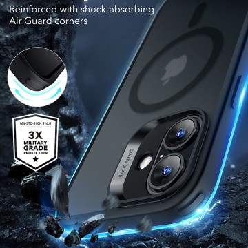Husa iPhone 16 ESR Classic Hybrid HaloLock- Frosted Black - Img 6