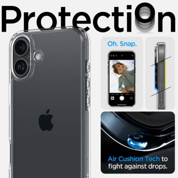 Husa iPhone 16 Plus Spigen Ultra Hybrid - Transparent - Img 7