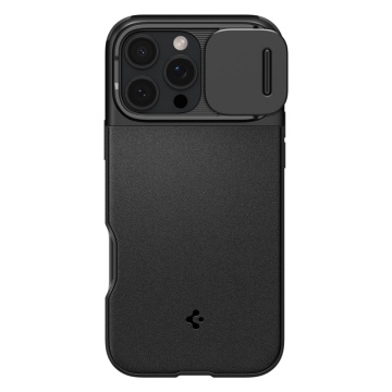 Husa iPhone 16 Pro Spigen Optik Armor MagSafe - Negru - Img 4