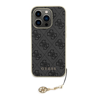 Husa originala Guess iPhone 15 Pro Max Hardcase 4G Charms Collection, GUHCP15XGF4GGR- Gri - Img 4