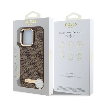 Husa originala Guess iPhone 16 Pro Hardcase 4G Logo Plate MagSafe - Negru - Img 6
