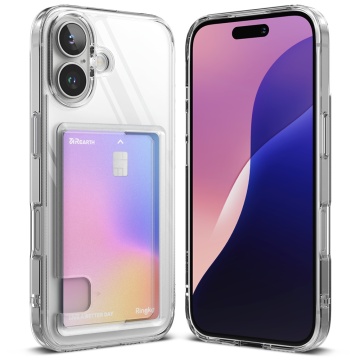 Husa pentru iPhone 16 Plus - Ringke Fusion Card - Clear - Img 1