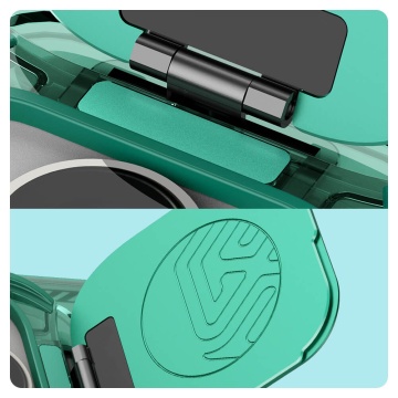 Husa pentru iPhone 16 Pro Max - Nillkin Iceblade Prop Magnetic (without Camera Cutout) - Green - Img 6