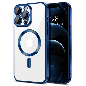 Husa premium iPhone 13 Pro Max Techsuit Luxury Crystal MagSafe - Albastru - Img 1