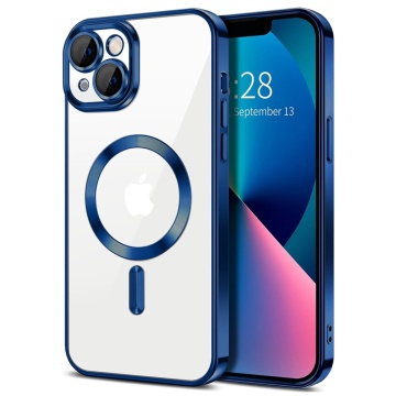 Husa premium iPhone 13 Techsuit Luxury Crystal MagSafe - Albastru - Img 1