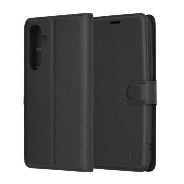 Husa Samsung Galaxy A55 5G Techsuit Leather Folio, Black - Img 1