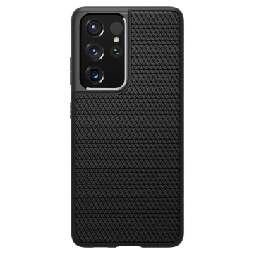 Husa Samsung Galaxy S21 Ultra 5G Spigen Liquid Air - Negru Mat - Img 3