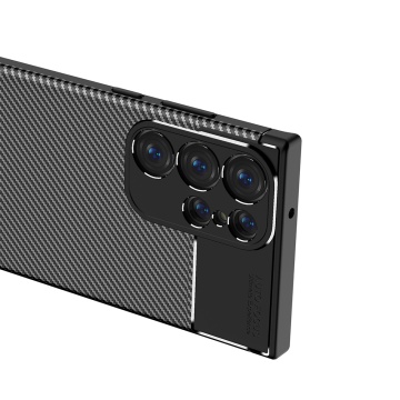 Husa Samsung Galaxy S23 Ultra Techsuit CarbonFiber, Black - Img 2