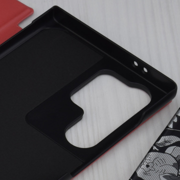 Husa Samsung Galaxy S24 Ultra Eco Leather View flip tip carte, Rosu - Img 5
