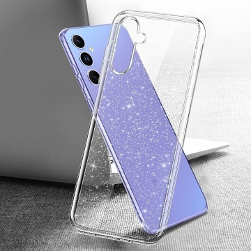 Husa sclipici Samsung Galaxy A14 5G Techsuit SparkleSkin - Transparent - Img 2