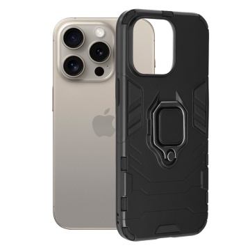 Husa Silicone Shield - iPhone 15 Pro Max, Negru - Img 1