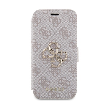 Husa tip carte iPhone 15 Pro Guess Book 4G GUBKP15L4GMGPI - Roz - Img 4