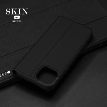 Husa tip carte pentru Iphone 14 Dux Ducis-Skin Pro , Negru - Img 6