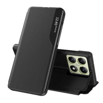 Husa Xiaomi 14T Eco Leather View flip tip carte - Negru - Img 1