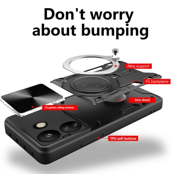 Husa Xiaomi Poco C65 Techsuit CamGuard Pro - Rosu - Img 2