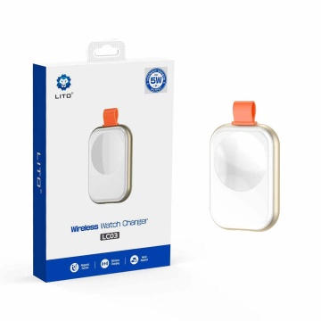 Incarcator magnetic fara fir (LT-W1) - pentru Apple Watch, cu breloc, incarcare din mers, 3,5 W, 1 A Lito- alb - Img 7