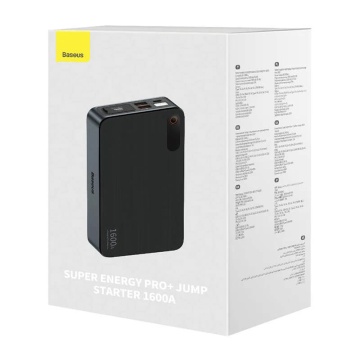 Jump Starter cu Cleme Inteligente, 1600A, 16000mAh - Baseus (CGNL070001) - Black - Img 5