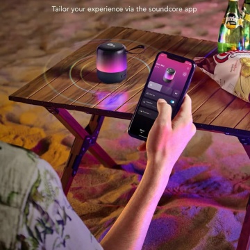 Mini boxa portabila wireless Bluetooth 360° Anker Glow Mini - Albastru - Img 4