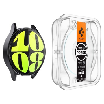[Pachet 2x] Folie Samsung Galaxy Watch7 40mm Spigen Glas.tR EZ Fit - Transparent - Img 3