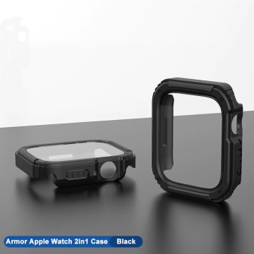 [Pachet 360°] Husa + folie Apple Watch 1 / 2 / 3 (38mm) Lito Armor S+ - Negru - Img 5
