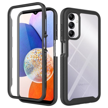 Pachet 360° Husa + folie Samsung Galaxy A14 5G Techsuit Defense - Negru - Img 1