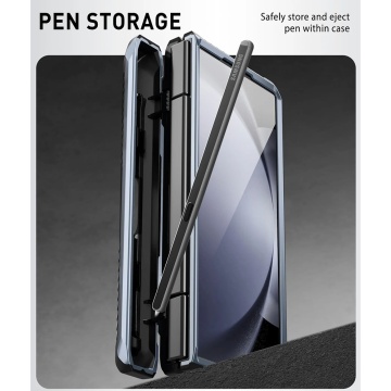 [Pachet 360°] Husa + folie Samsung Galaxy Z Fold6 I-Blason Armorbox - Albastru - Img 2