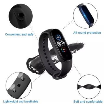 [Pachet husa + curea] Xiaomi Mi Band 5 Techsuit, W017, Negru - Img 5