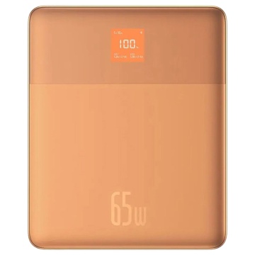 Acumulator Extern 2x Type-C, 65W, 12000mAh + Cablu USB-C - Baseus (P10063801733-00) - Orange - Img 1