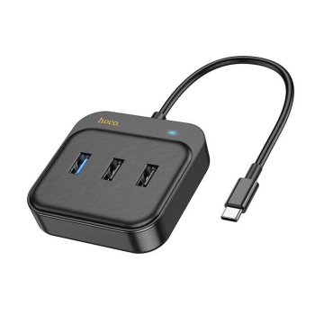Adaptor multiport Type-C la HDTV, PD100W, USB3.0 Hoco HB36 - Negru - Img 2