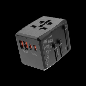 Adaptor priza EU la US, UK, AUS, PD20W, Techsuit, HHT904 - Negru - Img 5