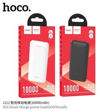 Baterie Externa Hoco Smart (J111) - 2x USB, Type-C, cu LED pentru verificarea bateriei, 2A, 10000mAh - Negru - Img 4