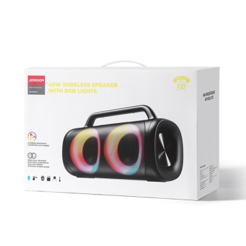 Boxa Bluetooth wireless 40W cu lumini RGB JoyRoom JR-MW02 - Negru - Img 7