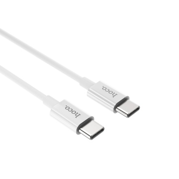 Cablu de date 2x Type-C Fast Charging 3A Hoco X23, 1m, negru - Img 5