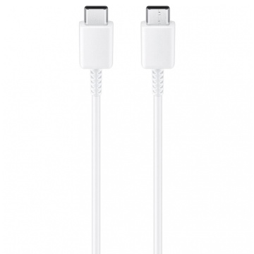 Cablu de date original Samsung 2xtip C, 1m, bulk, EP-DA905BWE - Alb - Img 3