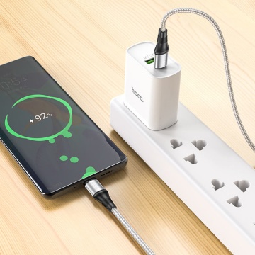 Cablu USB-C 5A de date Super Fast Charge 100W Hoco X50, Negru - Img 6