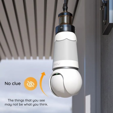 Camera supraveghere interior bulb E27 Imou, IPC-S6DP-5M0WEB-E27 - Alb - Img 3